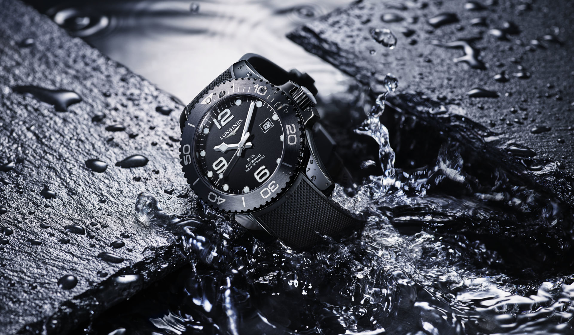 The Longines Hydroconquest All Black Ceramic is everything you love about the collection, just in a better case