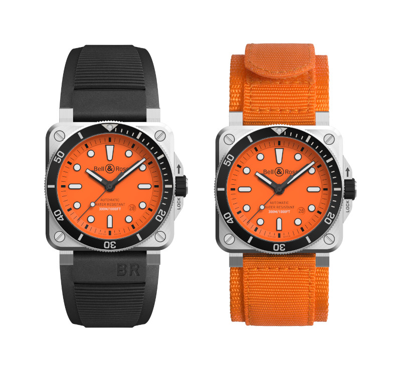 The latest Bell Ross BR 03 92 Diver is available in an orange